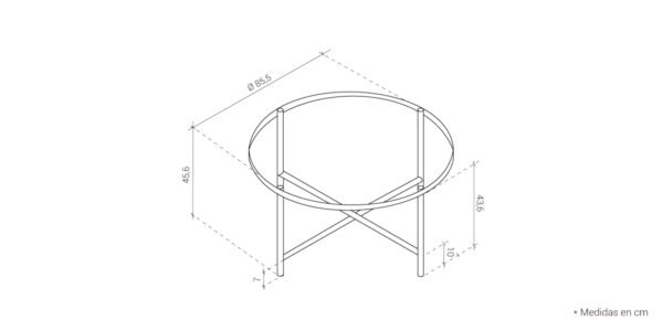 New York Table (80cm) - Imagen 4