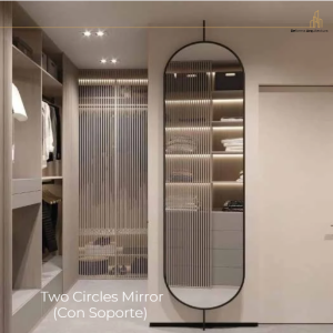 Two Circles Mirror (con soporte)