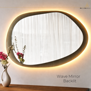 Wave mirror backlit